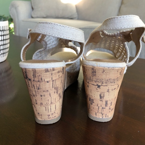 Natural POP Cork Macrame Wedge Sandal Size 11 NEW - Picture 3 of 10
